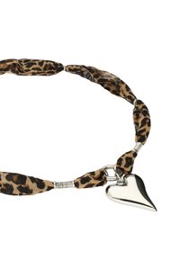 My Jewellery LEOPARD WITH STATEMENT HEART - Collana - silver coloured