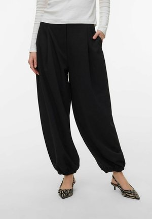 TEXAS MITTLERE TAILLE  - Pantalon classique - black