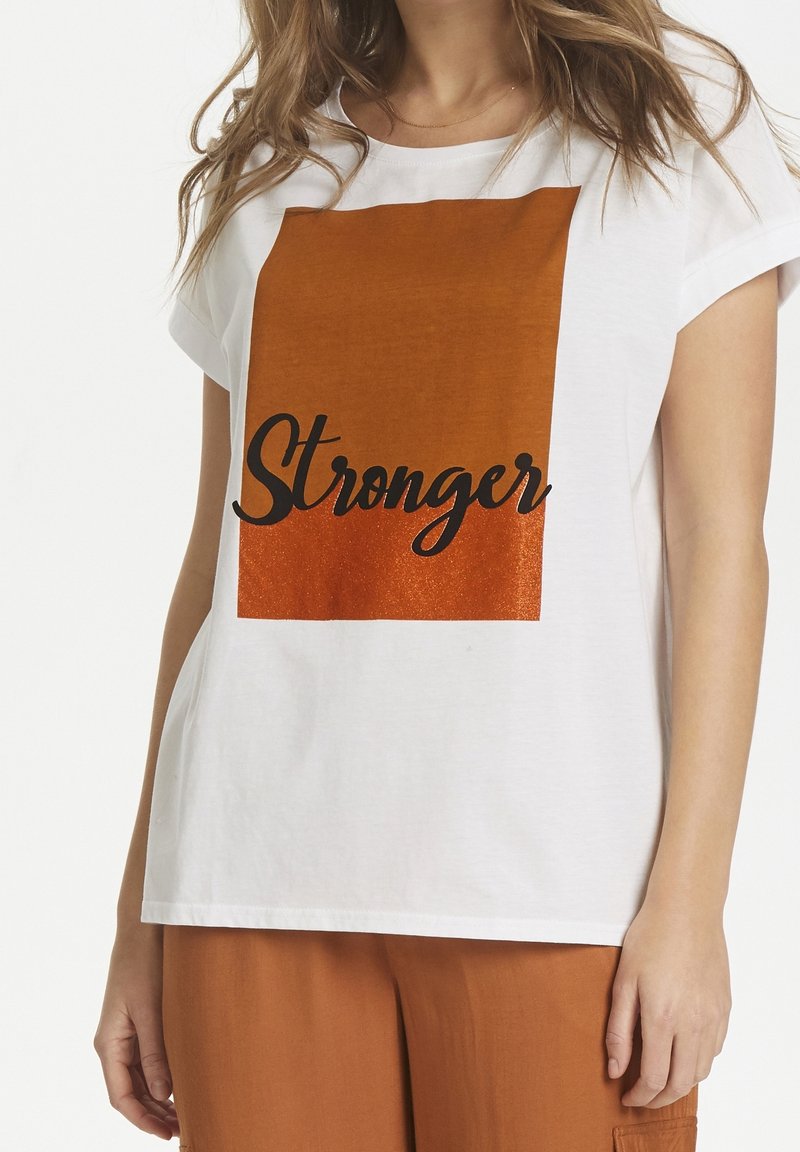 Saint Tropez Triko s potiskem - white