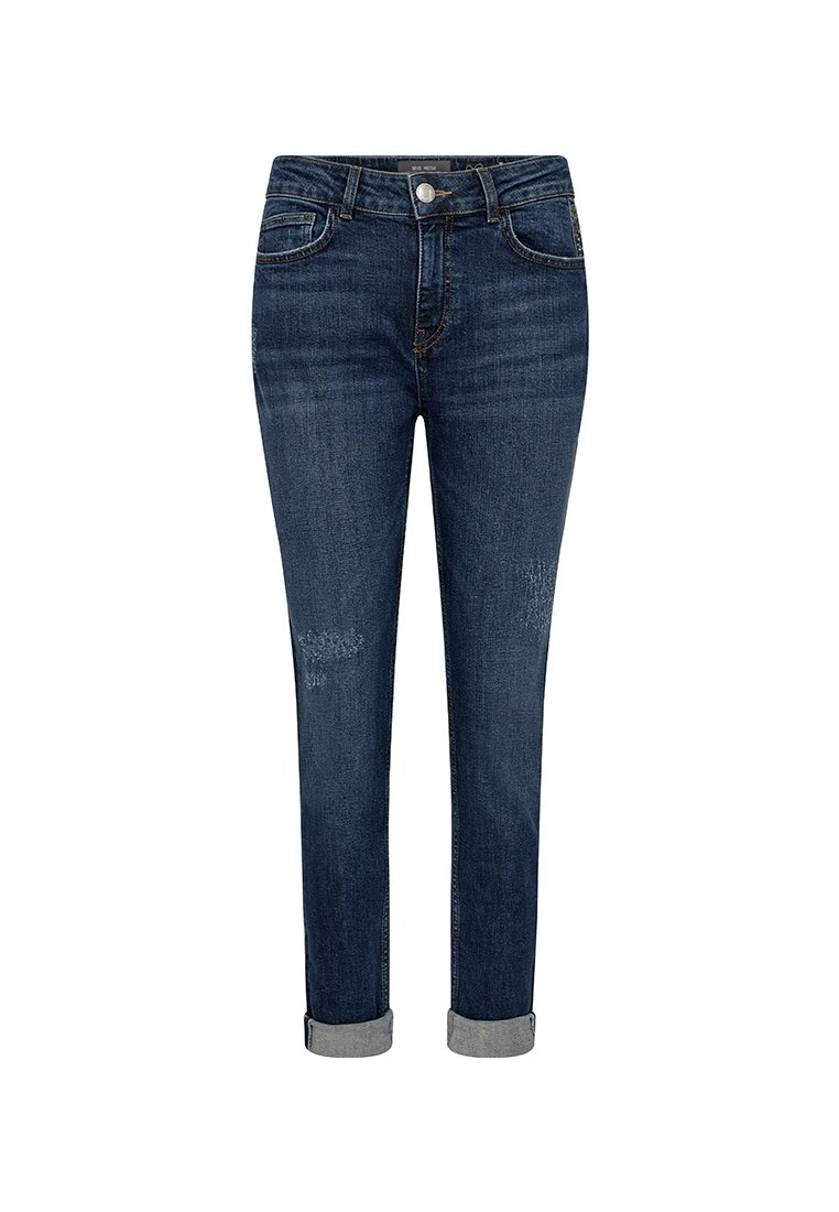MOS MOSH Slim fit jeans donkerblauw