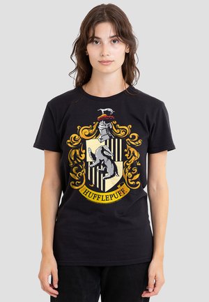 Cotton Soul, HARRY POTTER HUFFLEPUFF CREST - T-Shirt print - black
