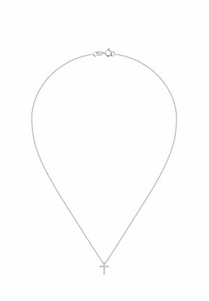 Halskette - weißgoldfarben