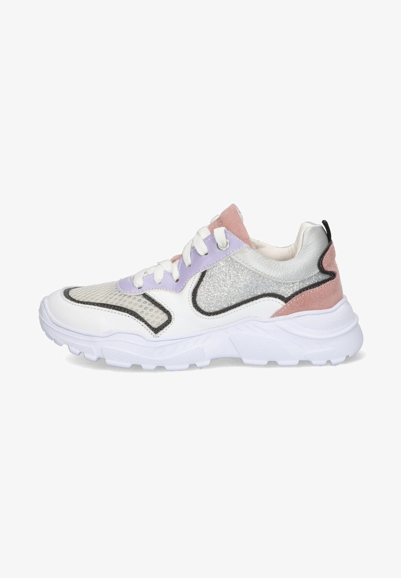 Braqeez REECE RUN - Sneakers laag - wit/zilver/roze