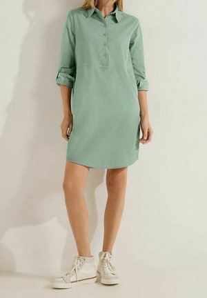 Robe chemise - metallic green