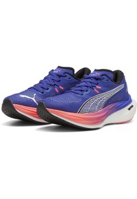 Puma DEVIATE NITRO - Laufschuh Straße - lapis lazuli sunset glow