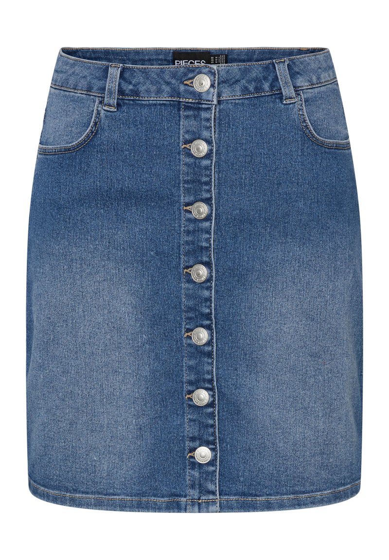 Pieces Jeansrok blauw denim/bluedenim
