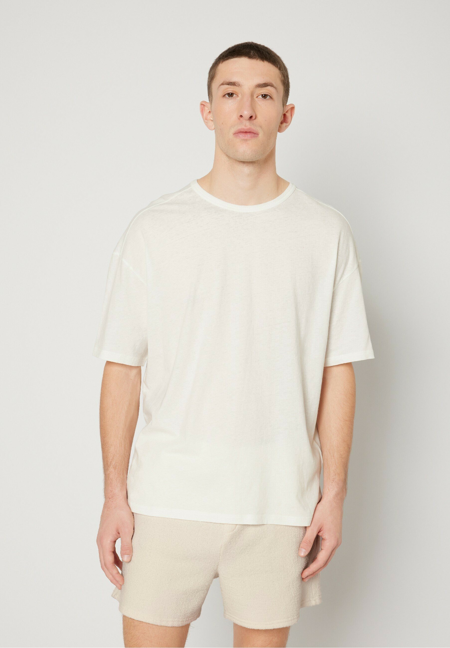 T-shirt American Apparel Blanc Et Vert Fluo - Taille S Junior, Neuf Sans étiquette