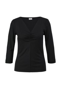 s.Oliver BLACK LABEL SOFTEM - Langarmshirt - schwarz