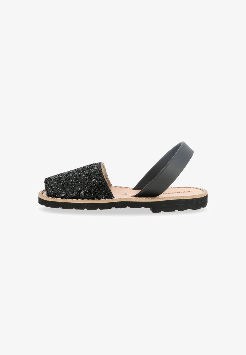 Minorquines AVARCA PAILLETTES - Páskové sandály - black