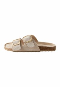 Next REGULAR FIT -BUCKLE - Slip-on sandaler - stone