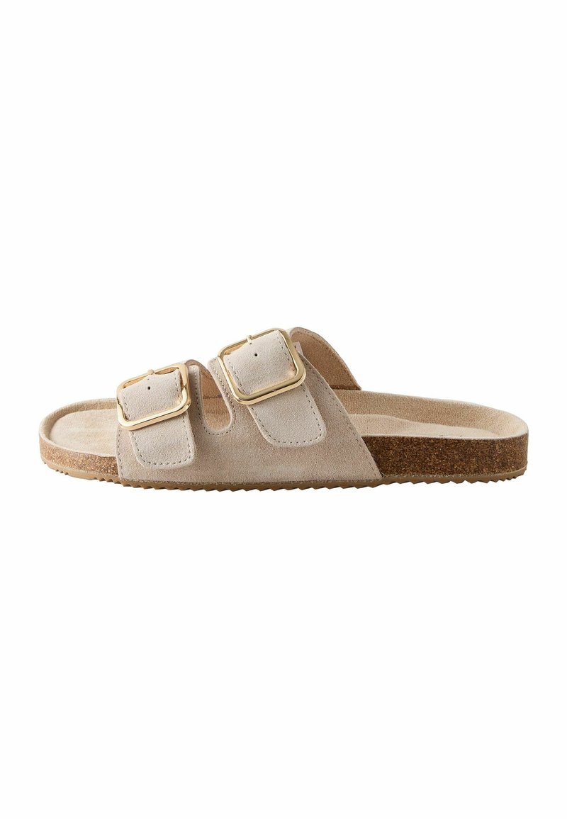 Next REGULAR FIT -BUCKLE - Slip-on sandaler - stone