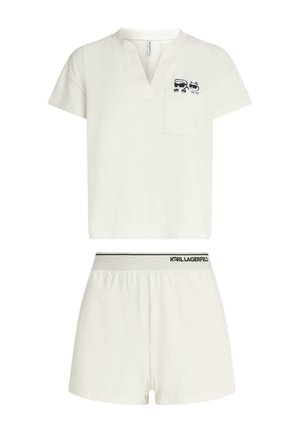 KARL LAGERFELD, IKON SHORT PAJAMA SET - Pyjama - cannoli cream