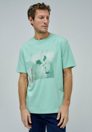 Salsa Jeans REGULAR - T-shirt imprimé - grün