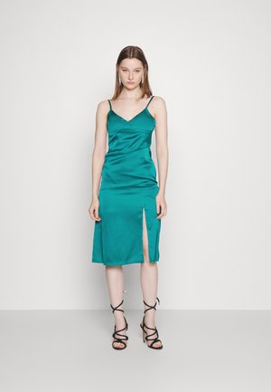 Hollister Co. Cocktail φόρεμα / Φόρεμα για πάρτι - dark green solid
