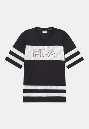 THELEF - T-shirt con stampa - black/bright white