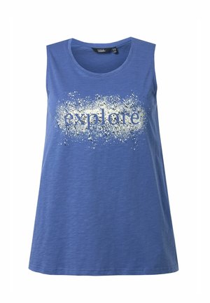 Ulla Popken, TOP, A-LINIE, EXPLORE, RUNDHALS, ÄRMELLOS - Top - atlantic blue