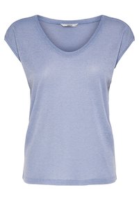 ONLSILVERY V NECK NOOS - T-shirt basic - halogen blue