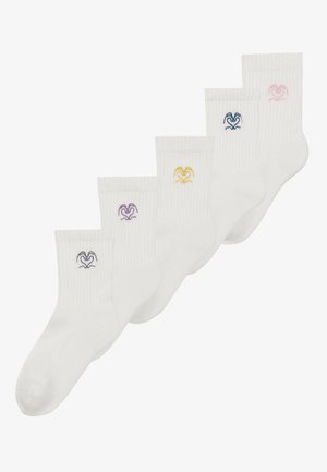 UNISEX 5 PACK - Socken - white