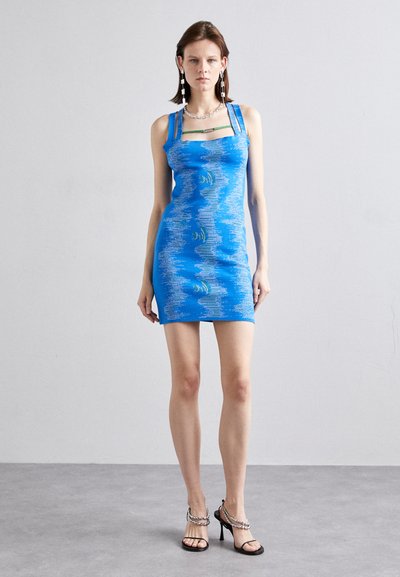 Ahluwalia CALYPSO DRESS - Abito in maglia - blue