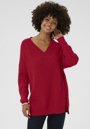 OLIVIA V-NECK  - Pulover - chili pepper