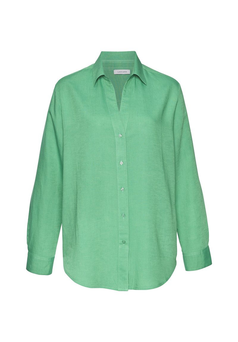 Lascana Overhemdblouse groen Lascana Overhemdblouse groen