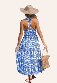Cupshe PAISLEY HIGH NECK SLEEVELESS - Doplňky na pláž - blue