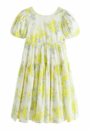 REGULAR FIT - Freizeitkleid - yellow white