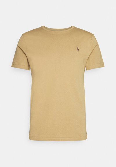 Polo Ralph Lauren CUSTOM SLIM FIT JERSEY CREWNECK T-SHIRT - T-shirt básica - luxury tan