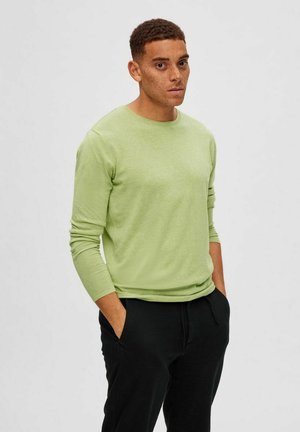 Selected Homme ROME CREW NECK B NOOS - Strickpullover - lint