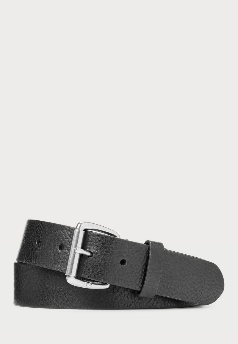 Polo Ralph Lauren - TUMBLED LEATHER BELT - Belt - black, Enlarge
