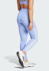 adidas Performance OPTIME 3-STRIPES FULL-LENGTH - Leggings - blue spark