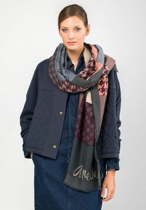 FANTASIA - Sciarpa - grey/bordeaux/blue