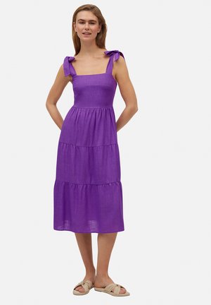 MIDI TIRANTES DETALLE LAZO - Vestido informal - purple