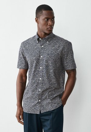 Next, REGULAR FIT - PRINT STRETCH OXFORD SLIM FIT SHORT SLEEVE SHIRT - Shirt - navy floral