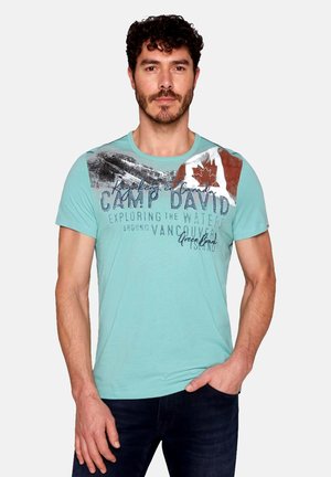 Print T-shirt - hellgrün