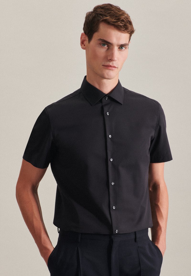 Seidensticker SLIM FIT - Camicia - black