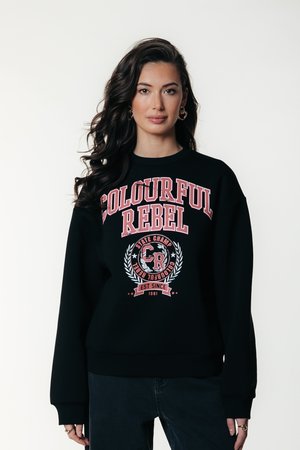 VARSITY RELAXED - Felpa - black
