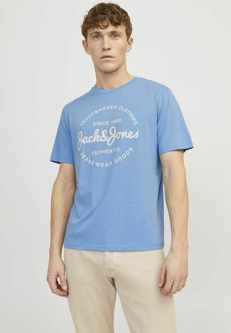 Jack & Jones RUNDHALS - T-shirt con stampa - pacific coast