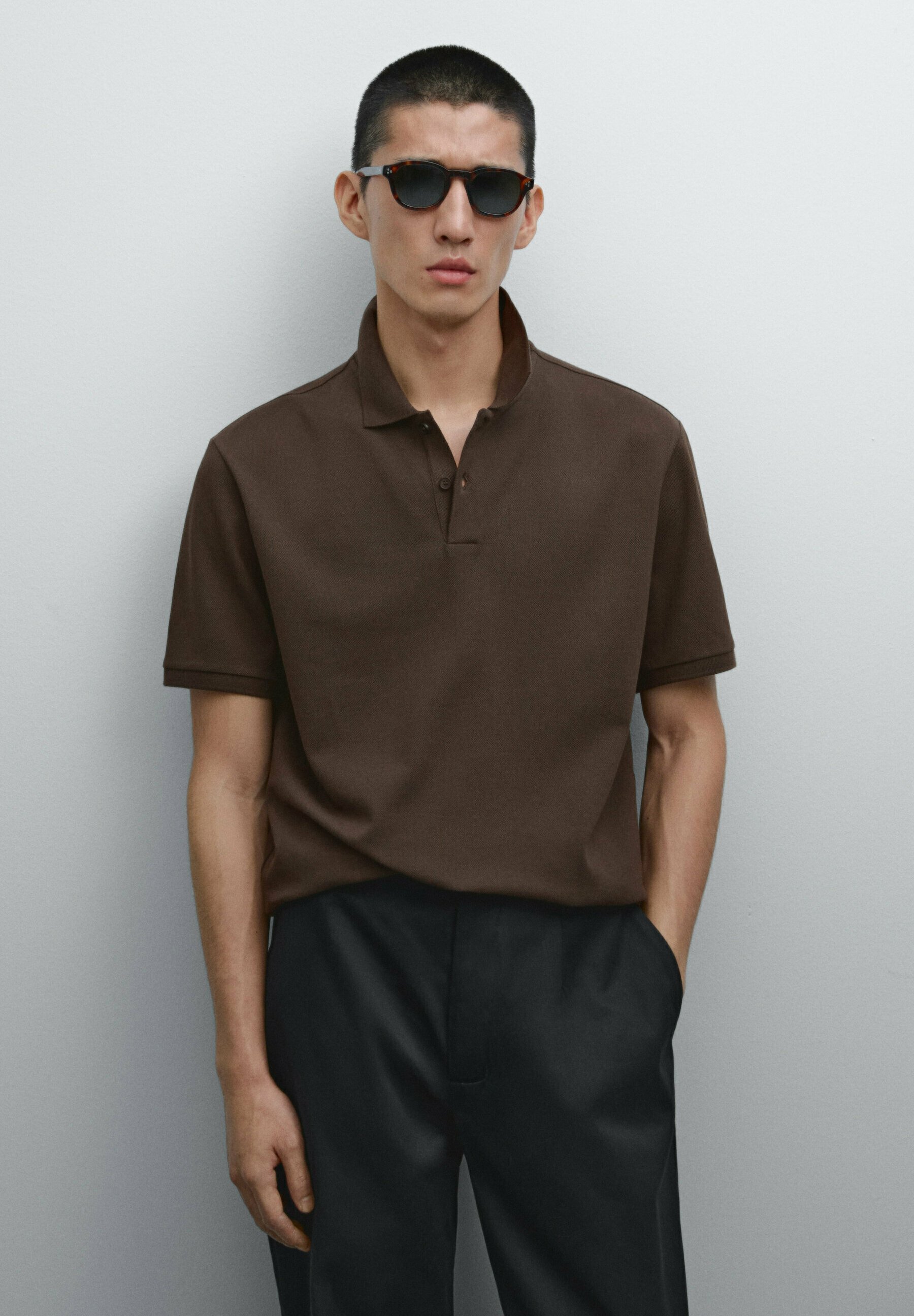 ★Massimo Dutti★ Short sleeve micro textured polo shirt Massimo Dutti SHORT SLEEVE MICRO-TEXTURED - Polo shirt