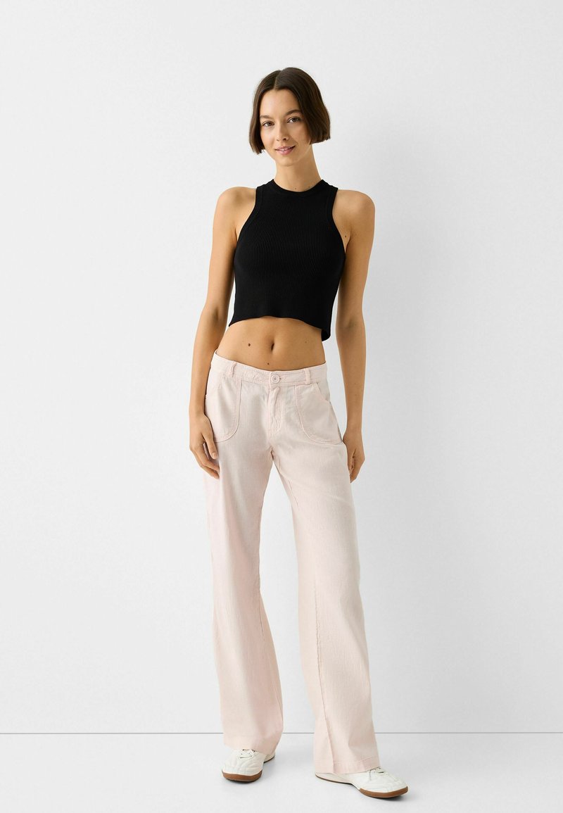 Bershka Broek donkerroze Bershka Broek donkerroze