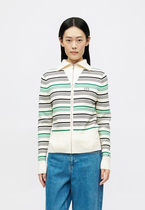 FINE ZIP - Cardigan - calico/black/green