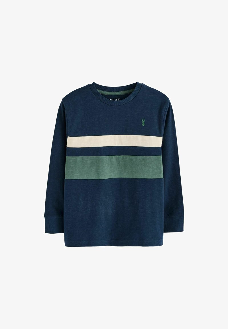 Next COLOURBLOCK LONG SLEEVE REGULAR FIT - Maglietta a manica lunga - navy blue
