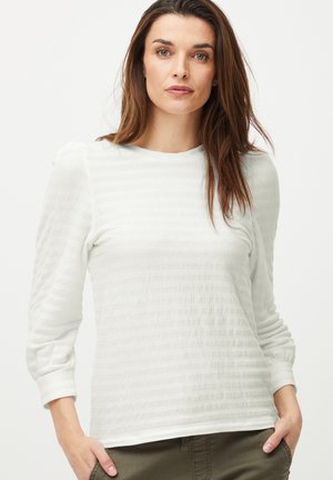 PULZ PZJANE 3/4 - Langarmshirt - blanc de blanc