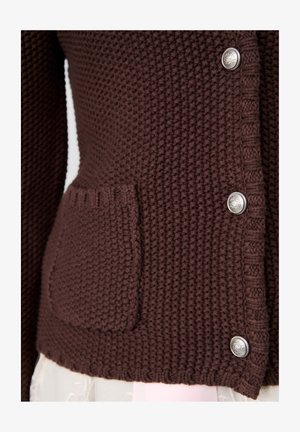 s.Oliver, STRICKJACKE - Strickjacke - dunkelbraun