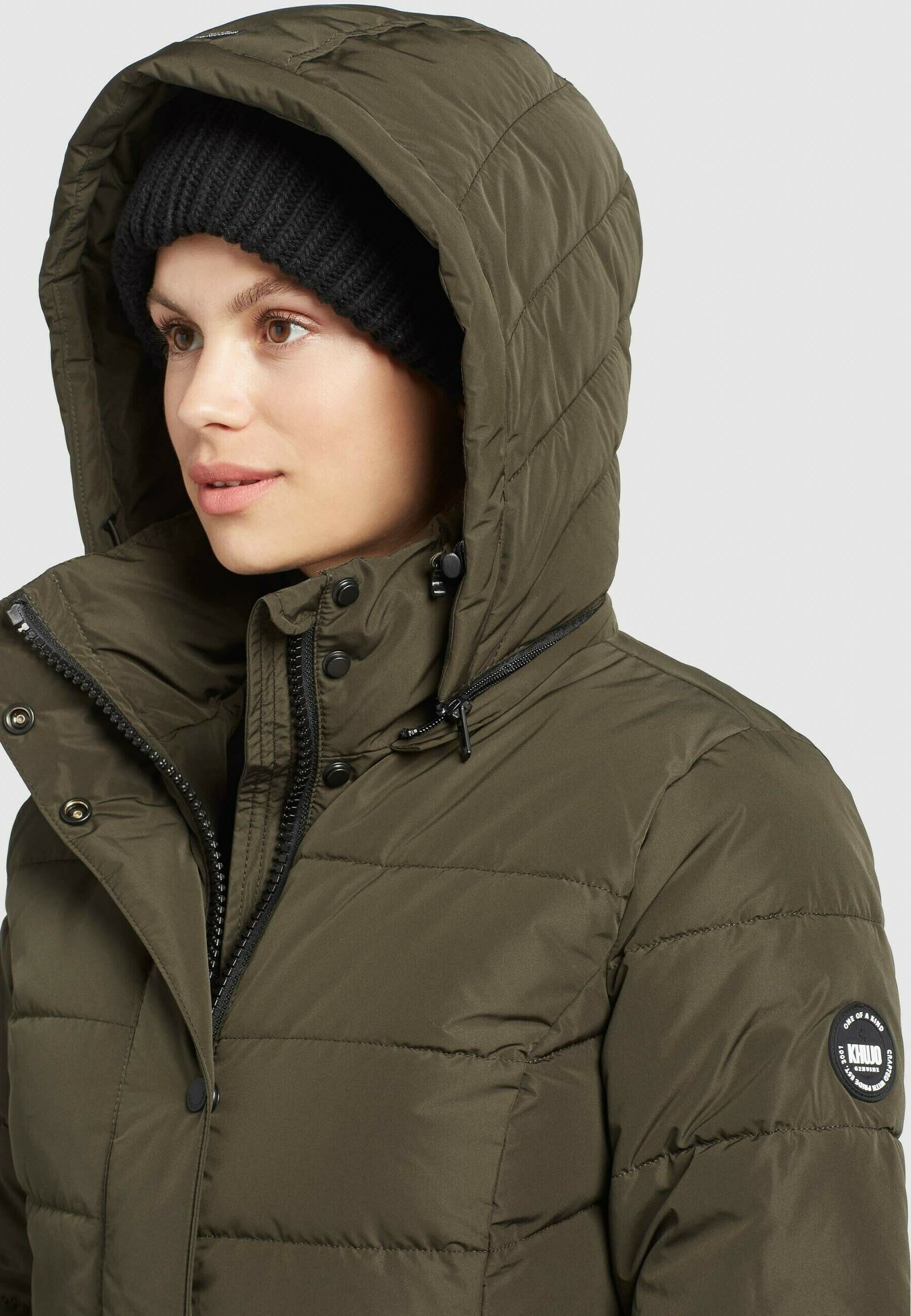 khujo DELINAS2 - Abrigo de invierno - dunkeloliv/verde oliva - Zalando.es