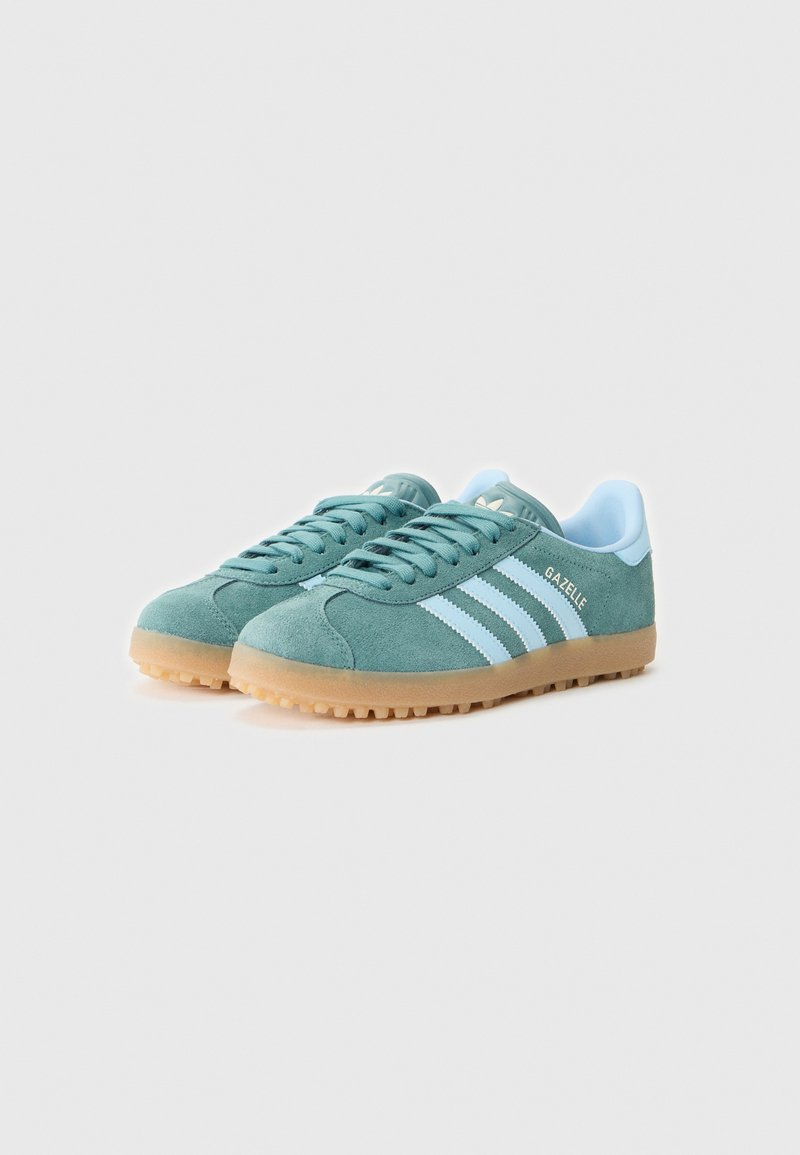 adidas gazelle silver green womens adidas Gazelle (Semi Pink Spark/Lucid Blue/Gum) main image 1