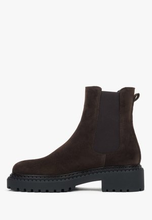 CIEMNO SZTY - Platform ankle boots - dark brown