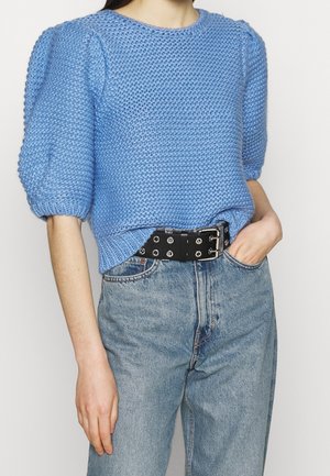 Striktrøje - light blue