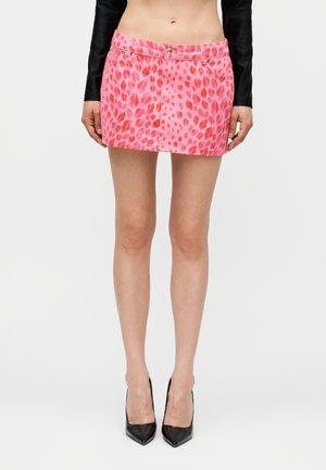 Just Cavalli MICRO - Denimová sukně - carnation