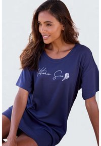 LASCANA VIVANCE DREAMS BY LASCANA VITAMIN SEA BIGSHIRT - Nočná košieľka - navy